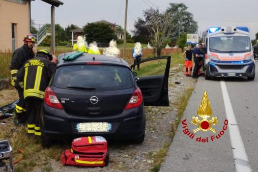 Incidente stradale a Santhià