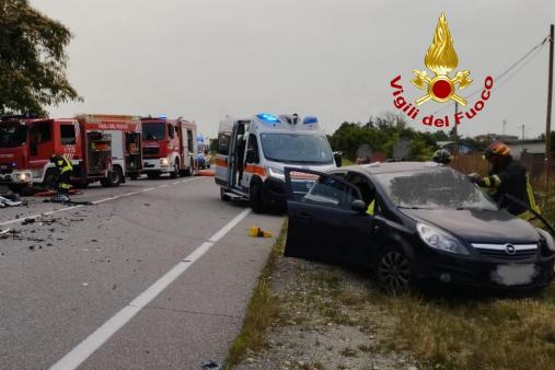 Incidente stradale a Santhià