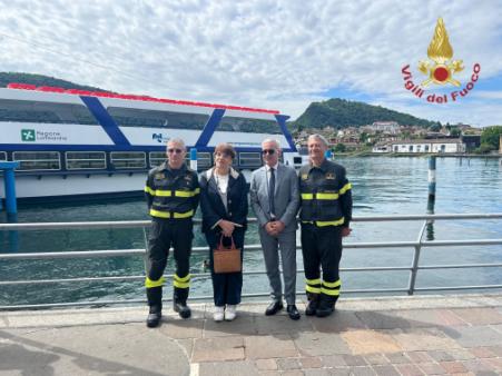 Lago d'Iseo, firmata la convenzione per il Presidio acquatico dei Vigili del fuoco