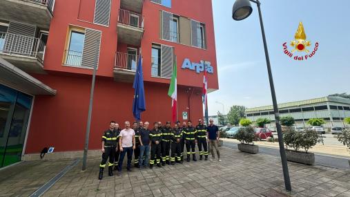 Operatori TAS2 del Piemonte in visita presso il Centro funzionale di ARPA