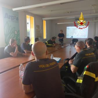 Operatori TAS2 del Piemonte in visita presso il Centro funzionale di ARPA