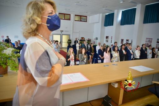 Giuramento di 19 dipendenti del ruolo tecnico-professionale della Direzione Regionale dei Vigili del fuoco del Piemonte