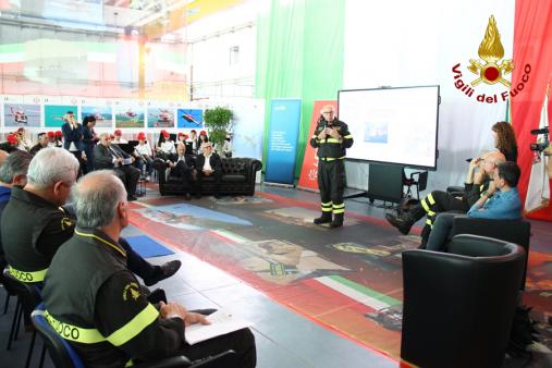 Celebrazioni per il 70° della componente aerea dei Vigili del fuoco