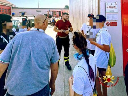 Il distaccamento volontario dei Vigili del fuoco di Trino Vercellese apre le porte ai giovani in occasione del "Chintana Campus"