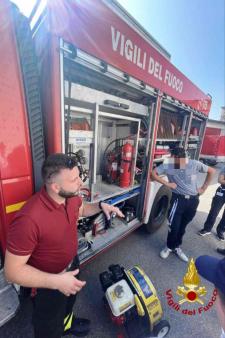 Il distaccamento volontario dei Vigili del fuoco di Trino Vercellese apre le porte ai giovani in occasione del "Chintana Campus"