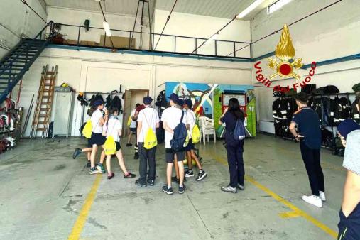 Il distaccamento volontario dei Vigili del fuoco di Trino Vercellese apre le porte ai giovani in occasione del "Chintana Campus"