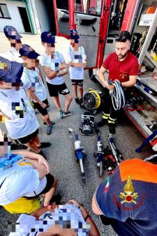 Il distaccamento volontario dei Vigili del fuoco di Trino Vercellese apre le porte ai giovani in occasione del "Chintana Campus"