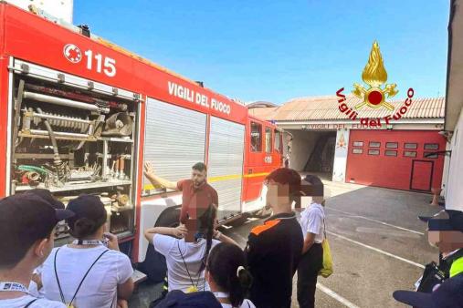 Il distaccamento volontario dei Vigili del fuoco di Trino Vercellese apre le porte ai giovani in occasione del "Chintana Campus"
