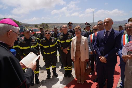 Inaugurazione del presidio rurale VV.F di Custonaci