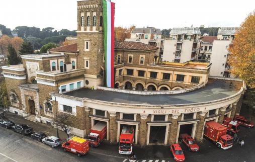 Distaccamento Ostiense durante le celebrazioni dei 90 anni dalla inaugurazione
