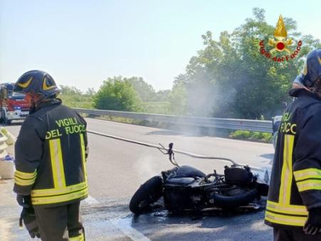 Incidente stradale a Bertinoro tra una moto e un'autovettura