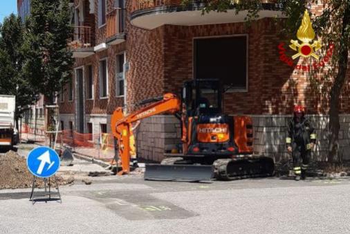Fuga di gas dovuta alla rottura di una tubazione Gorizia