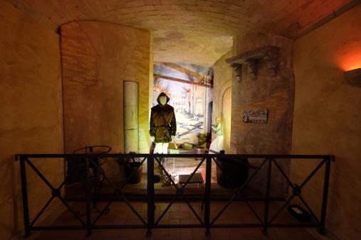 Scenografia dedicata all'incendio di Borgo dell'anno 847