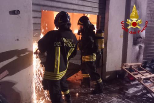 Incendio mercato ortofrutticolo a Bassano del Grappa