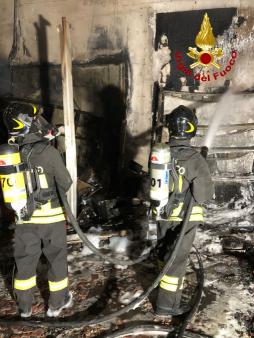 Incendio mercato ortofrutticolo a Bassano del Grappa