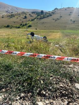 Incidente stradale a Rocca Pia. Coinvolta un'auto che trasportava sostanze radiologiche
