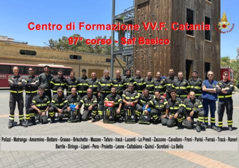 97° corso al Centro di Formazione VV.F. di Catania per il SAF Basico