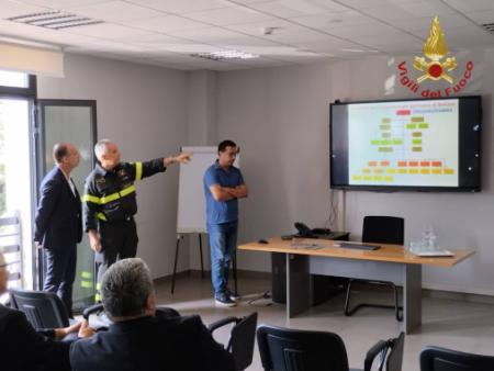 Il nuovo prefetto di Belluno in visita presso il comando provinciale dei Vigili del fuoco