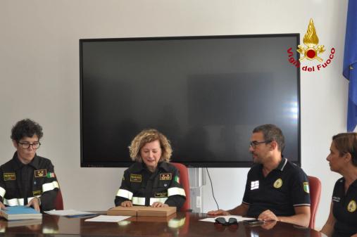 Cerimonia di chiusura dei seminari informativi sulle tecniche di Topografia Applicata al Soccorso