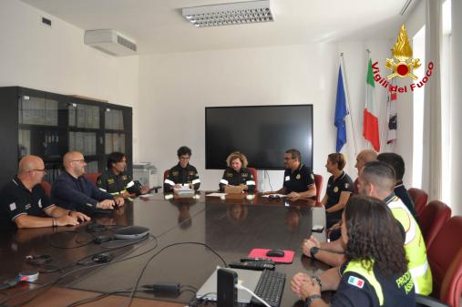 Cerimonia di chiusura dei seminari informativi sulle tecniche di Topografia Applicata al Soccorso