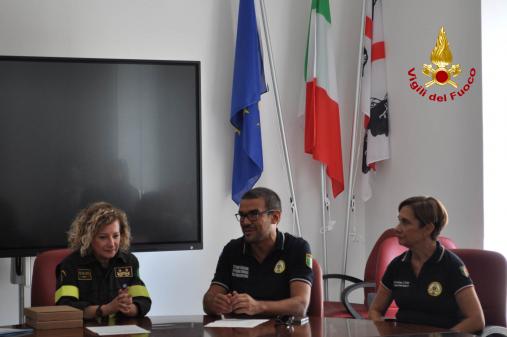 Cerimonia di chiusura dei seminari informativi sulle tecniche di Topografia Applicata al Soccorso