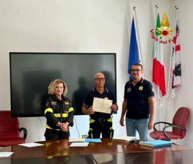 Cerimonia di chiusura dei seminari informativi sulle tecniche di Topografia Applicata al Soccorso