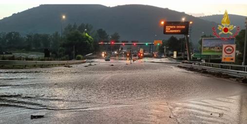 Gli interventi dei Vigili del fuoco per il maltempo in Irpinia