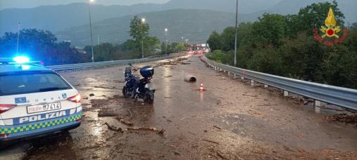 Gli interventi dei Vigili del fuoco per il maltempo in Irpinia