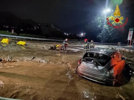 Gli interventi dei Vigili del fuoco per il maltempo in Irpinia