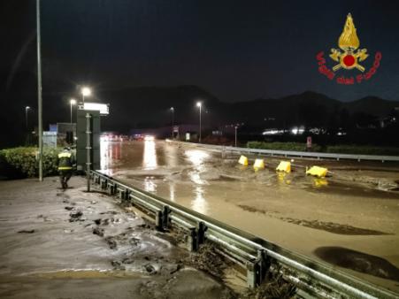 Gli interventi dei Vigili del fuoco per il maltempo in Irpinia