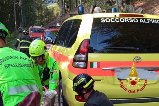 Soccorso a persona a Folecchio di Rossa