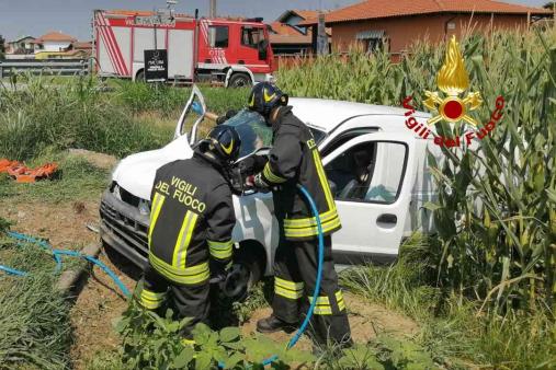 Incidente stradale a Tronzano Vercellese