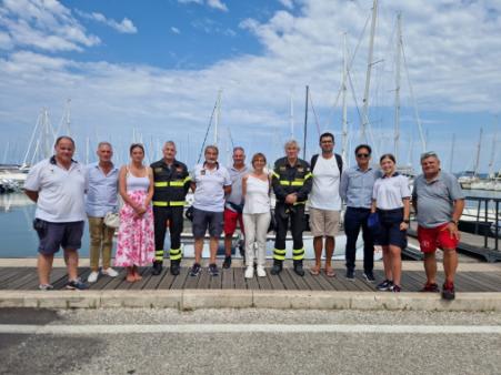 Attivo il presidio di soccorso acquatico VV.F. nel porto turistico a Marina di Scarlino