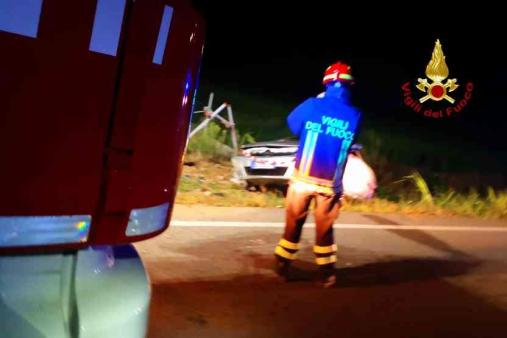 Incidente stradale sulla SP11 tra Cascine Stra e San Germano