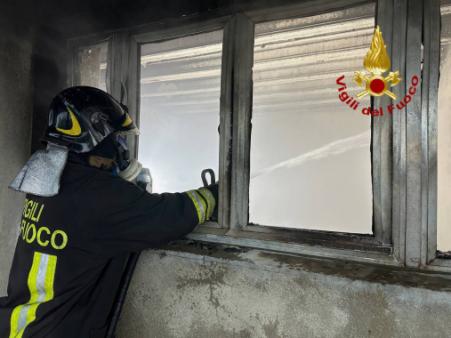 Incendio in un appartamento a Castiglione della Valle