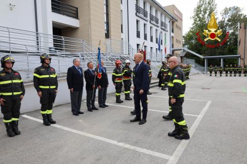 Il sottosegretario Prisco e il Capo del Corpo Dall'Oppio in visita al Comando di Belluno