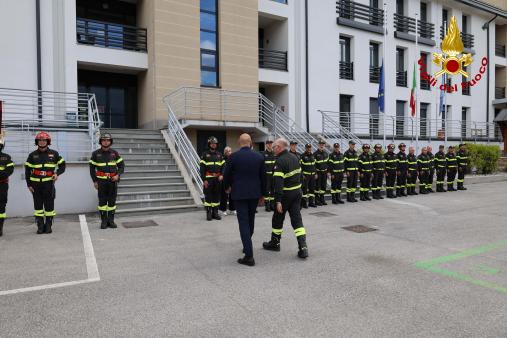 Il sottosegretario Prisco e il Capo del Corpo Dall'Oppio in visita al Comando di Belluno