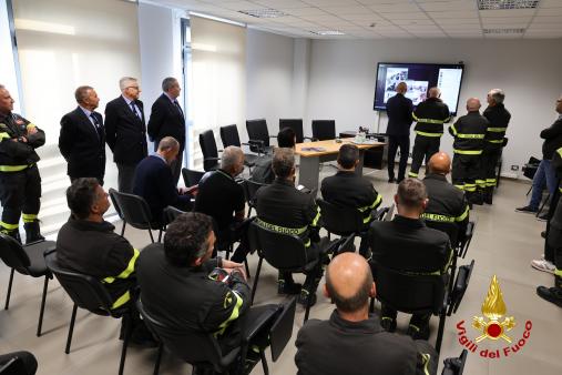 Il sottosegretario Prisco e il Capo del Corpo Dall'Oppio in visita al Comando di Belluno