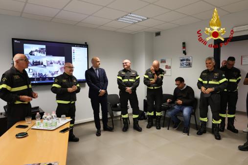 Il sottosegretario Prisco e il Capo del Corpo Dall'Oppio in visita al Comando di Belluno