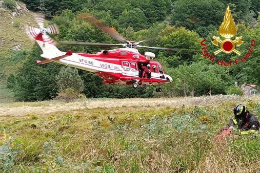 Soccorso di escursionisti sulle Alpi Apuane