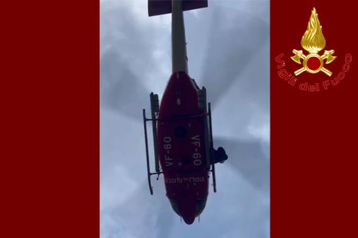 Soccorso di escursionisti sulle Alpi Apuane