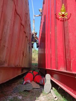 Addestramento congiunto Vigili del fuoco e personale sanitario