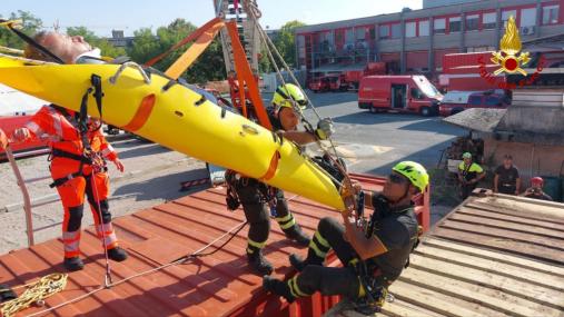 Addestramento congiunto Vigili del fuoco e personale sanitario