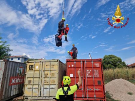 Addestramento congiunto Vigili del fuoco e personale sanitario