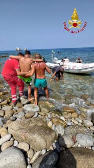 Soccorso un pescatore subacqueo a Parghelia