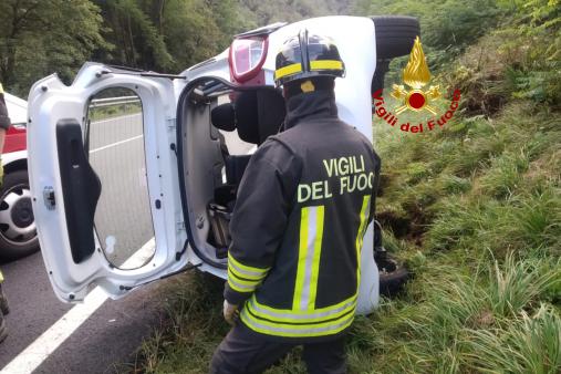 Incidente stradale a Balmuccia sulla SP299