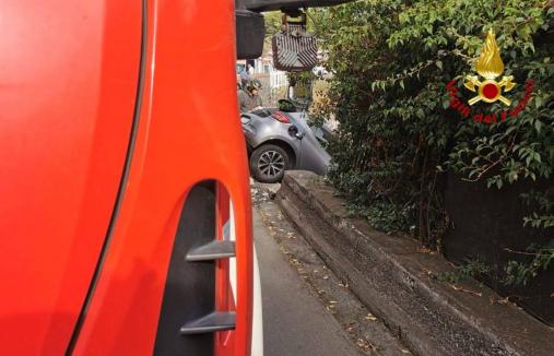 Intervento per un incidente stradale ad Acicastello (CT)