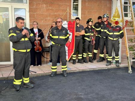 Arezzo, la palestra del centro sportivo del Comando VV.F. intitolata al  Prof. Giuseppe Pasquini