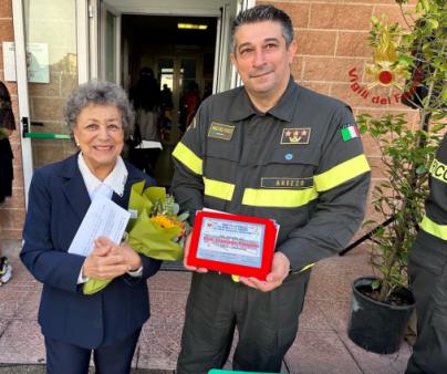 Arezzo, la palestra del centro sportivo del Comando VV.F. intitolata al  Prof. Giuseppe Pasquini