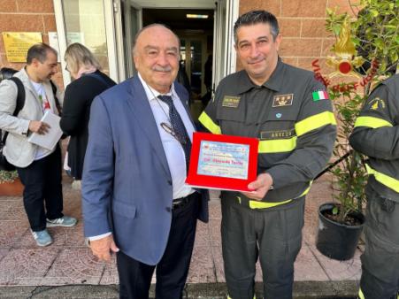 Arezzo, la palestra del centro sportivo del Comando VV.F. intitolata al  Prof. Giuseppe Pasquini